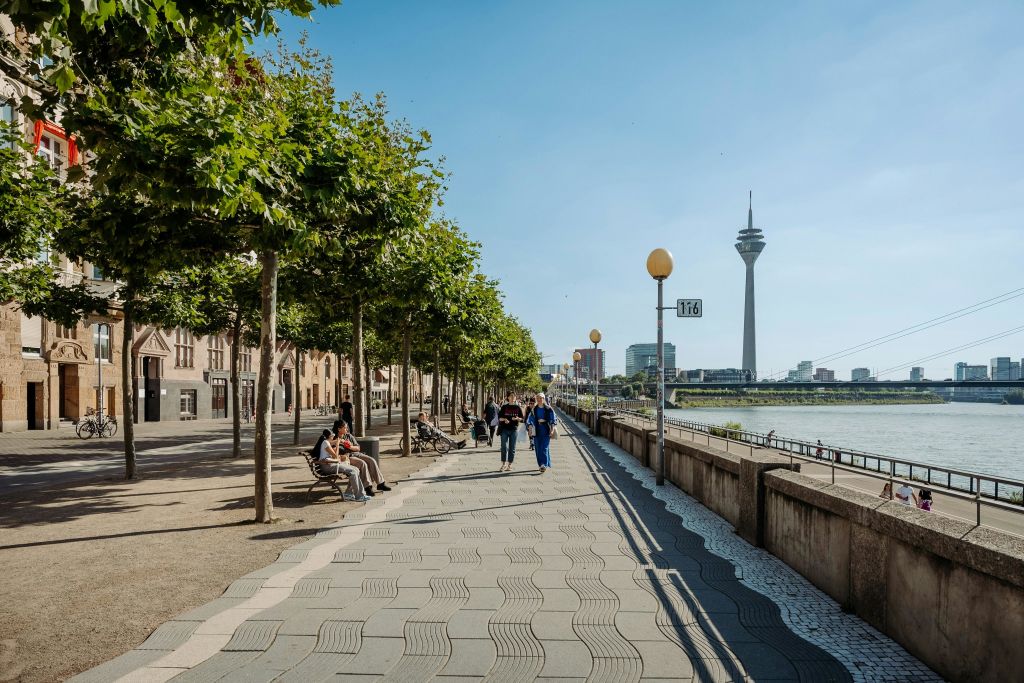 라인강 산책로: 라인투름/미디어 항구 전망