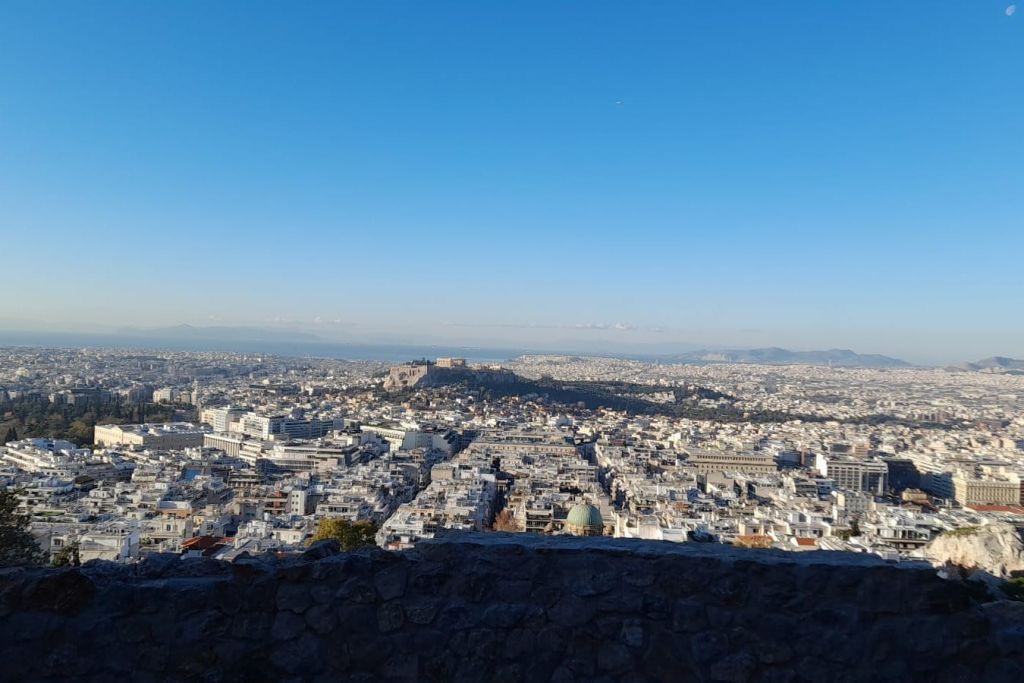 리카베투스 언덕에서 바라보는 전망