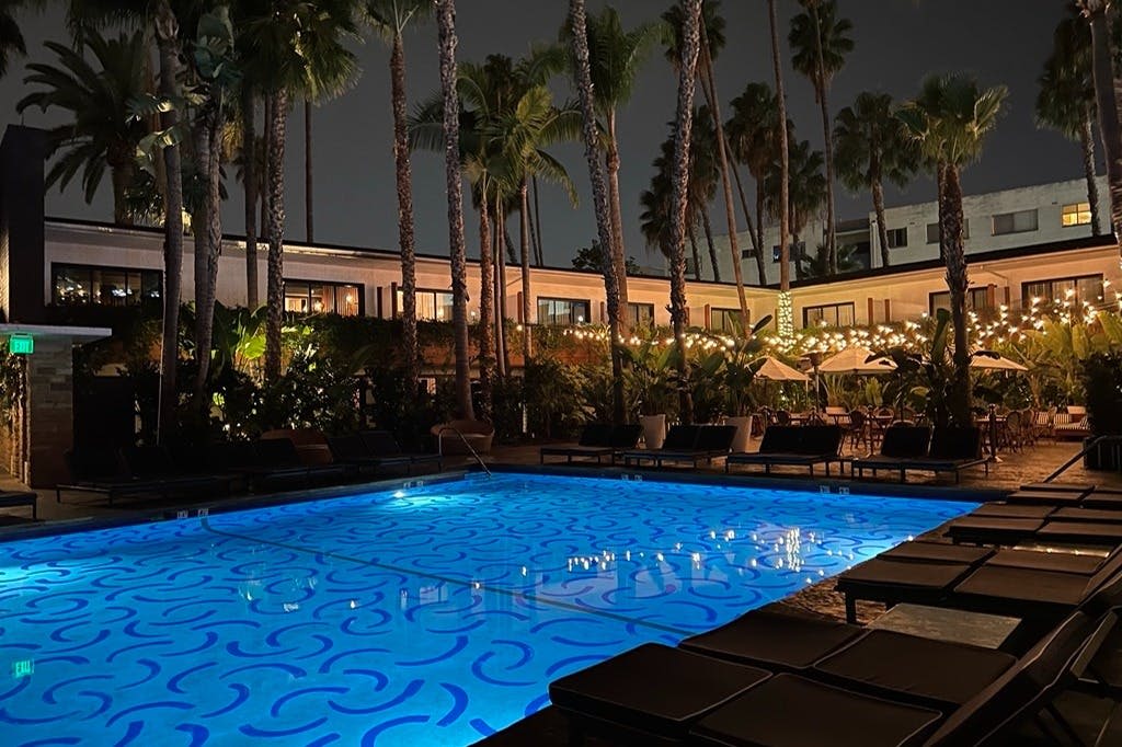 할리우드 루즈벨트의 트로피카나 풀 바