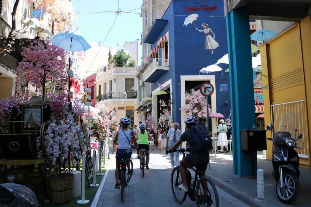 프시리 거리를 달리는 라이딩