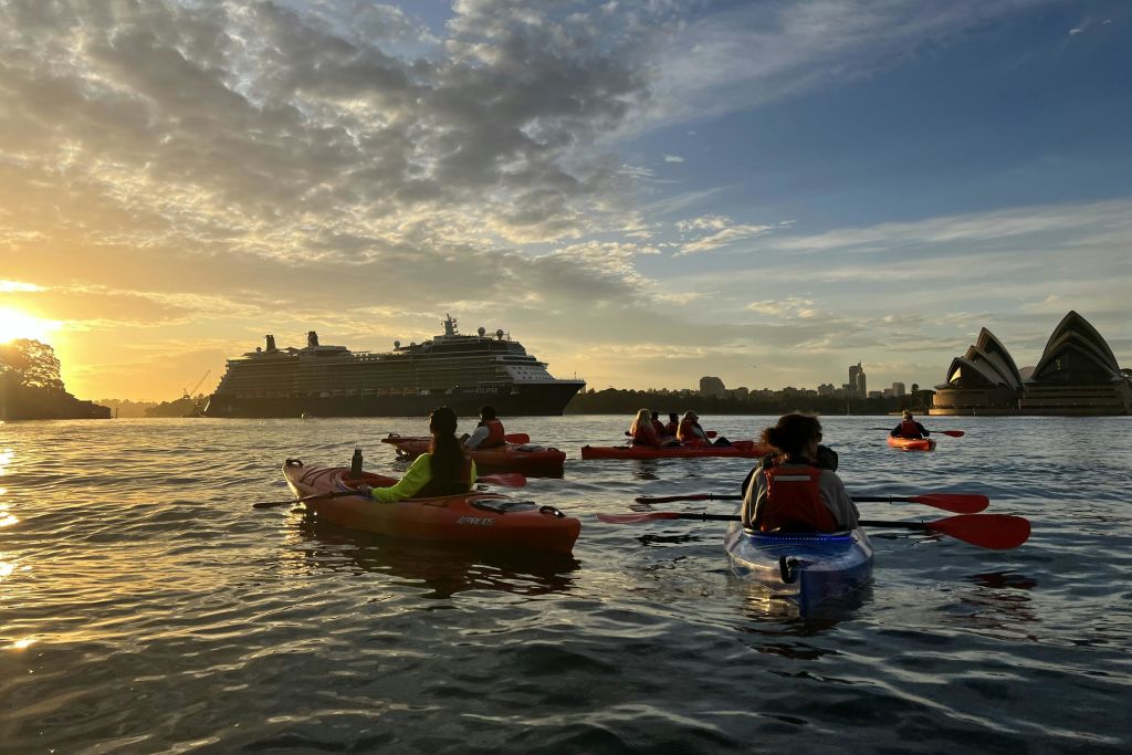 시드니 항구에서 즐기는 카약과 오페라 하우스, 유람선 투어