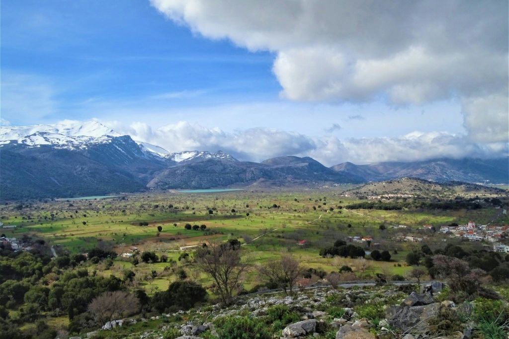 라시티 고원의 겨울