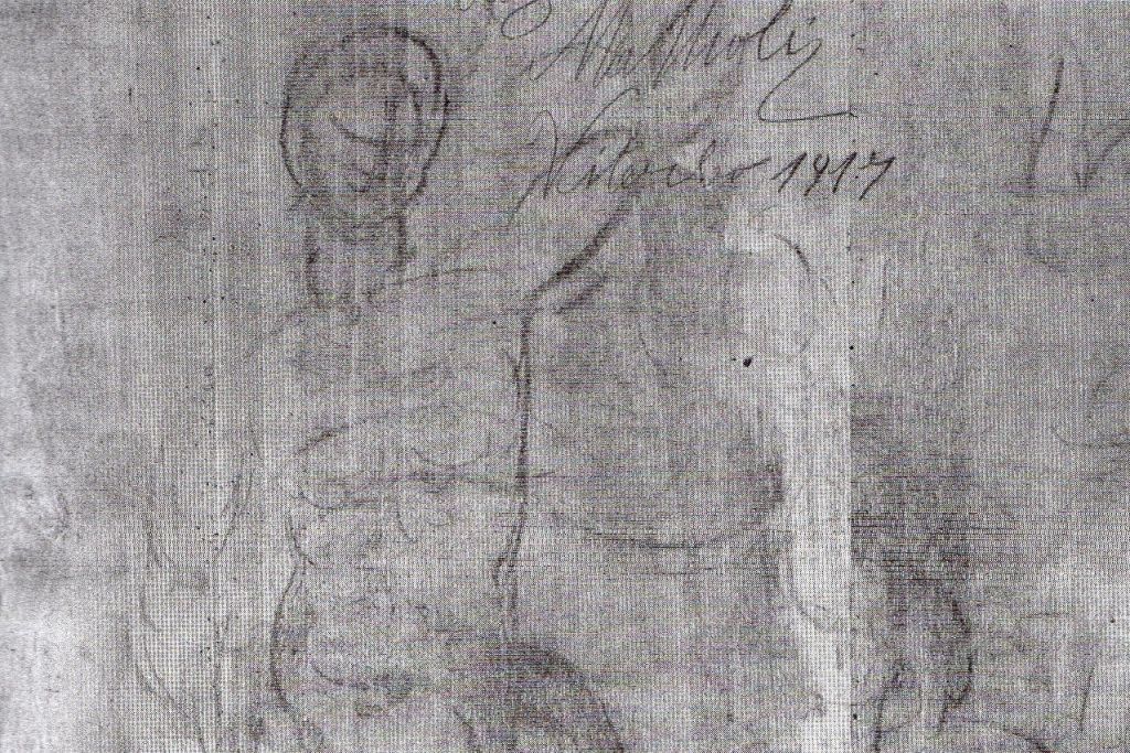 세바스티아노 델 피옴보 (Sebastiano del Piombo) 의 피에타 (Pieta) 뒷면에 그려보기