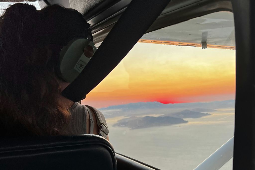 Sunset view from the window