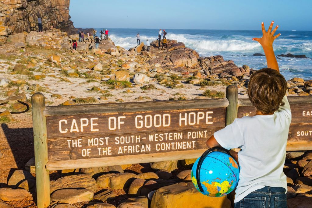 굿 호프 케이프의 표지판.