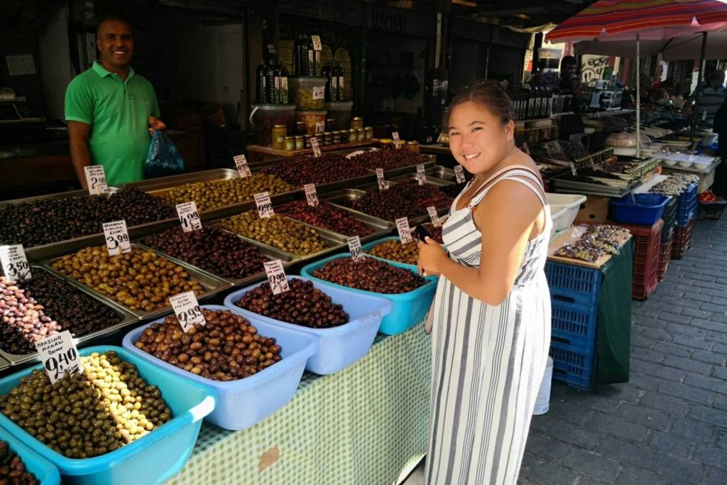 그리스 올리브 선택하기