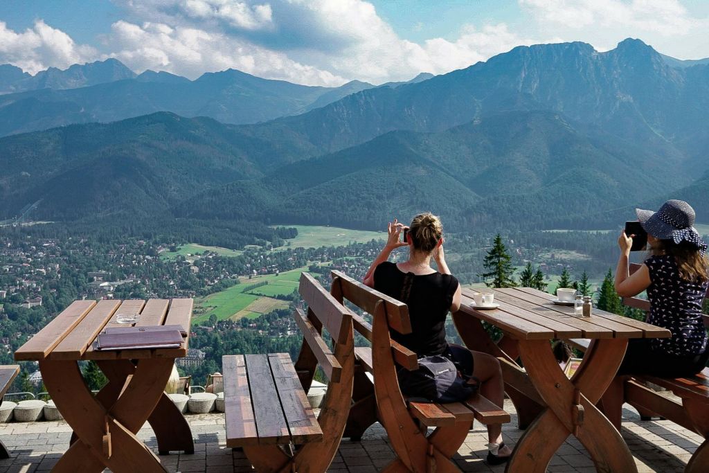 구발로프카 언덕에서 바라본 타트라 산맥 풍경