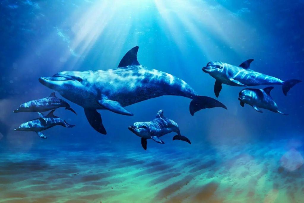 상어와 다른 바다 생물 사이를 거닐 수 있는 수중 어드벤처입니다.