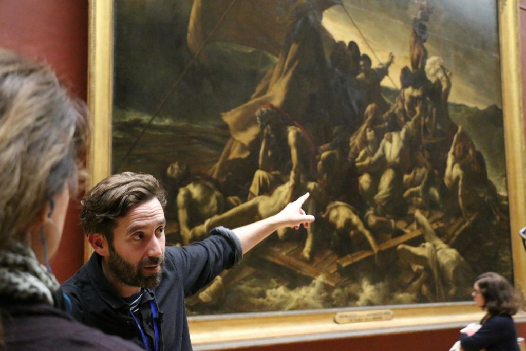 치명적인 난파선 속에서 생존하는 모습을 극적으로 묘사한 테오도르 제리코 (Théodore Géricault) 의 걸작을 목격하세요.