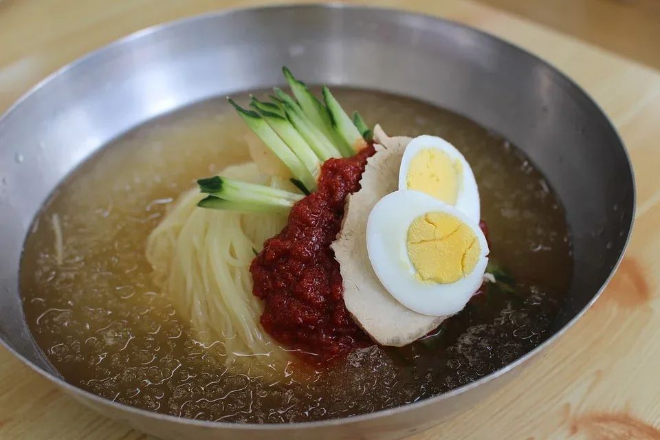물 밀면 + 석쇠 불고기