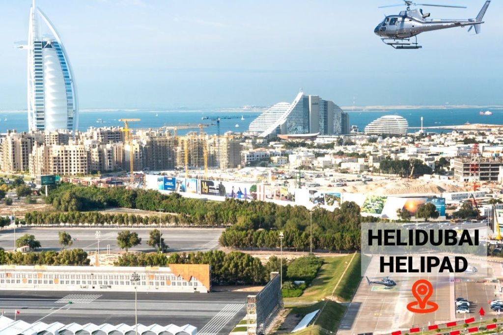 HeliDubai 헬리콥터 이착륙장.