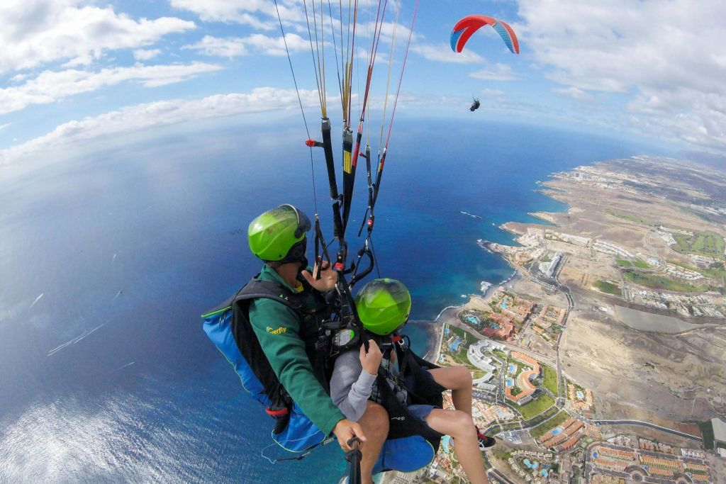 Vuelos en parapente sobre 테네리페