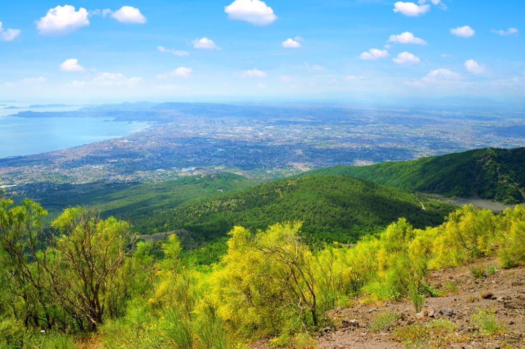 베수비오에서 바라보는 풍경