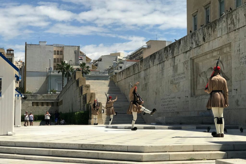 그리스 의회 앞 경비병