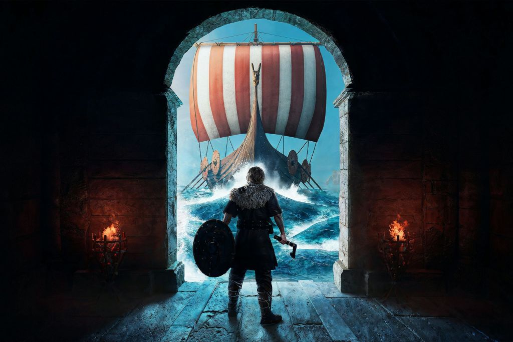 몰입형 바이킹 도시 포스터