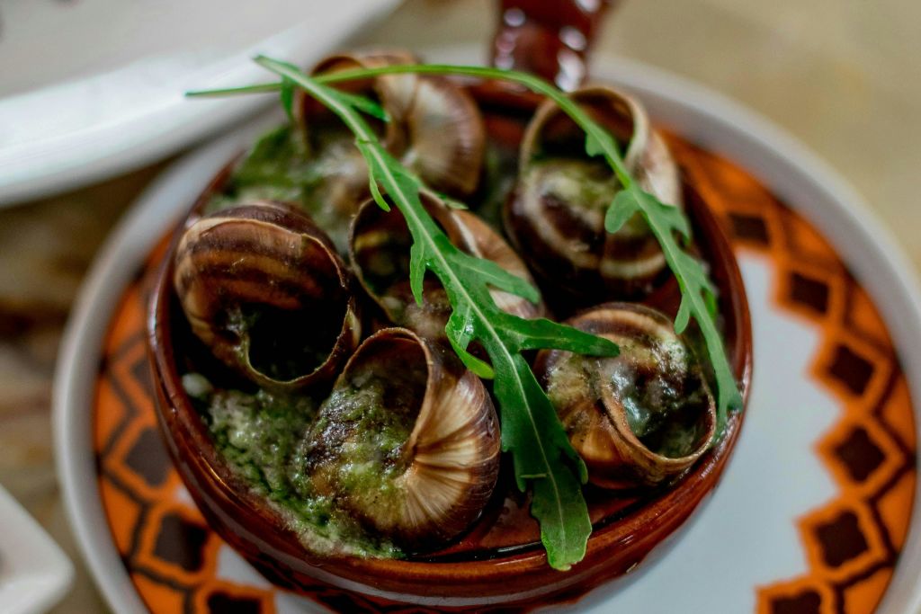 완벽하게 조리된 달팽이