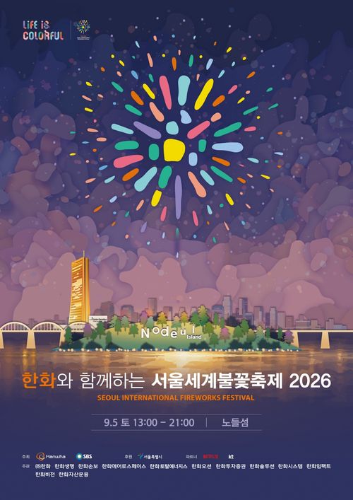 [Seoul] 2026 Seoul World Fireworks Festival Nodeul Island Prime Spot One-Day Shuttle Tour (09/05)