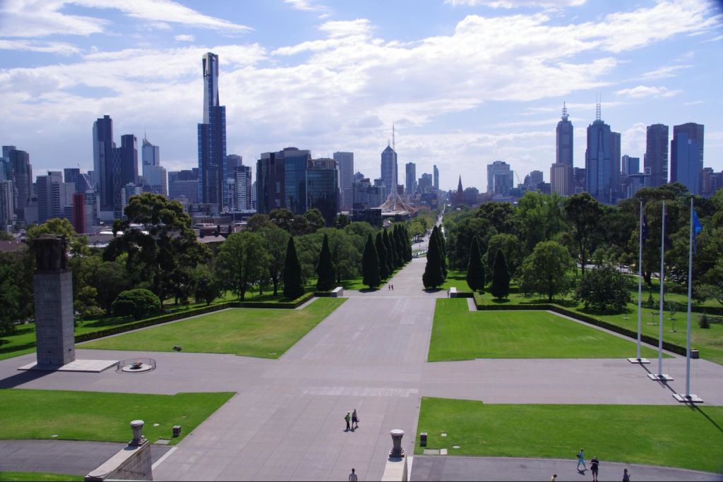 View from The Shrine of Remembrance