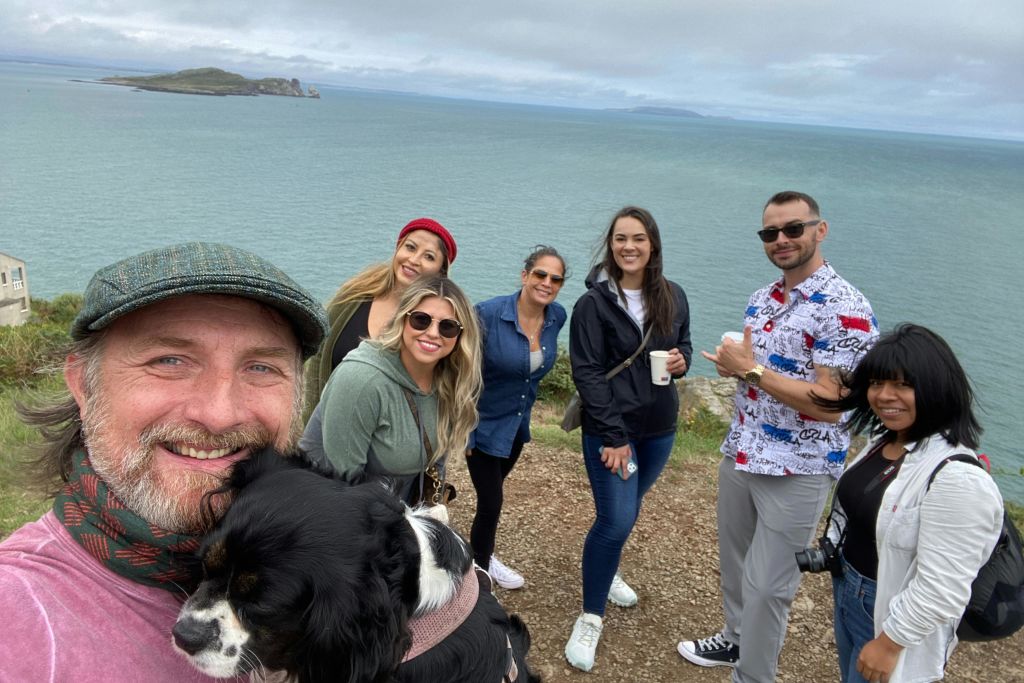 아일랜드의 눈과 람베이 섬의 전망