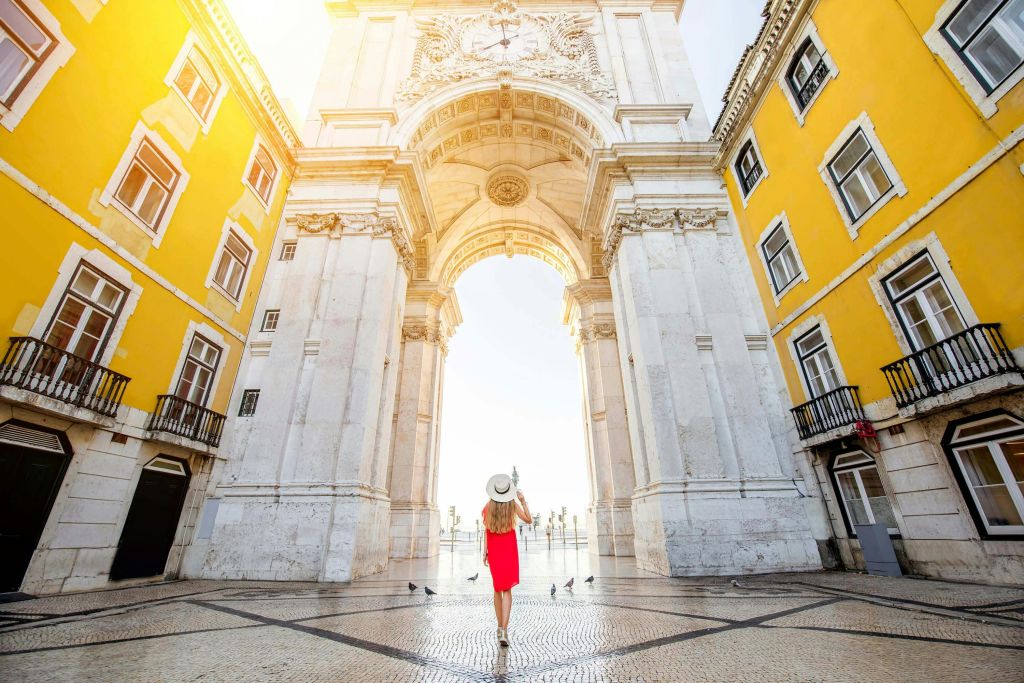 경로를 따라 보이는 전망