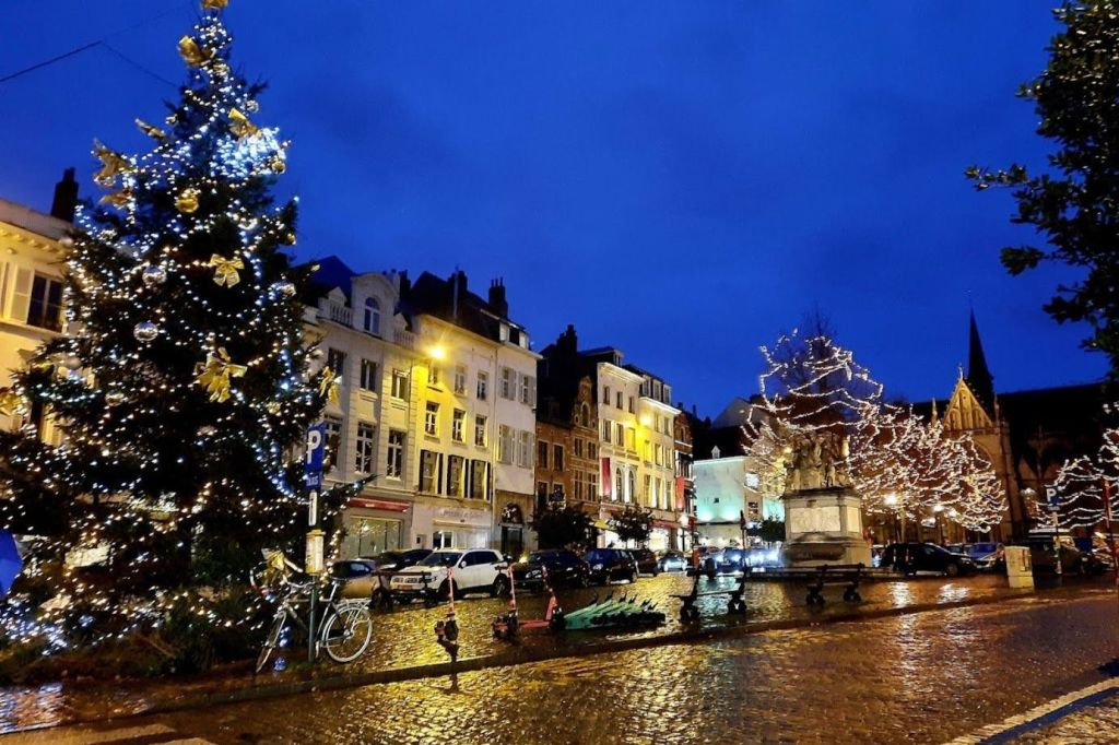 크리스마스 기간 동안의 브뤼셀