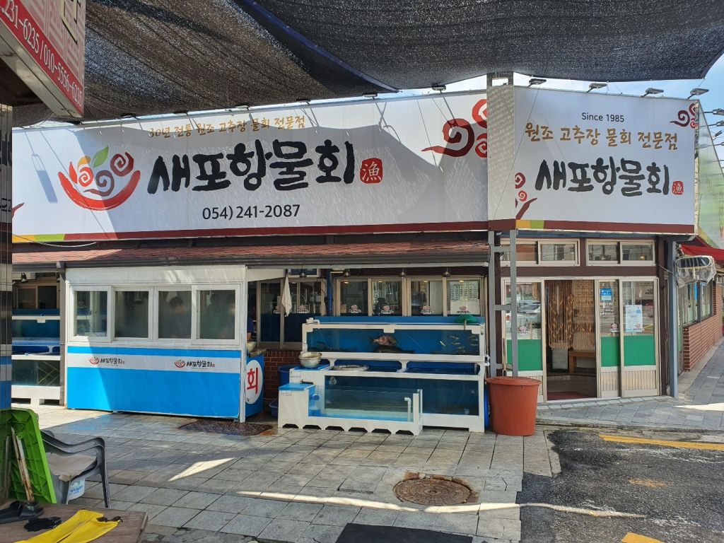 새포항 물회
