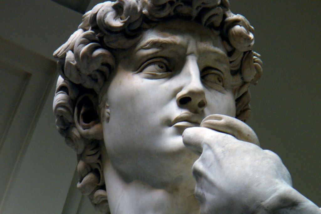 신성 예술가 미켈랑글레오의 다비드