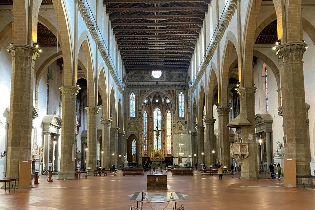 Interior of the Basilica of Santa Croce