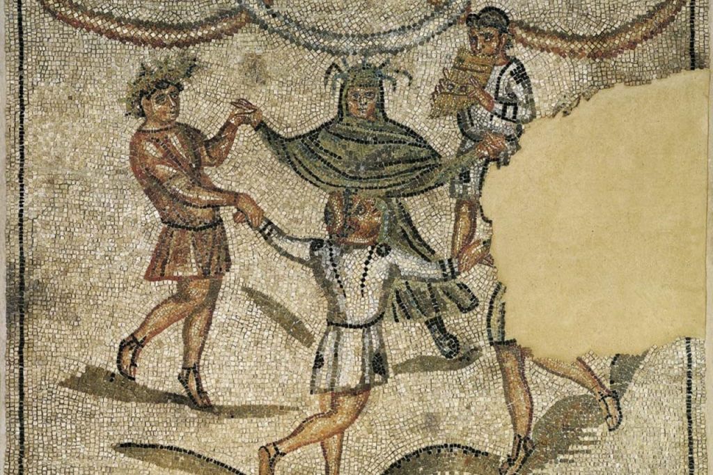 도무스의 바닥에 있는 모자이크