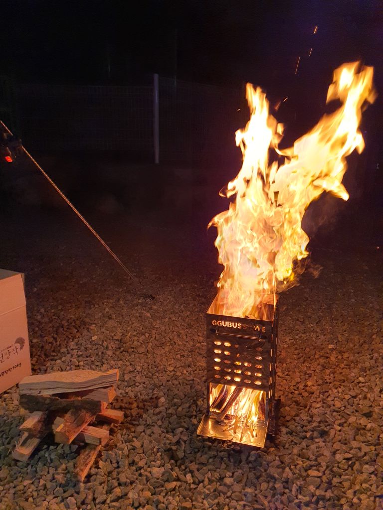 사장님이 피워주시니 활활 타기 시작했다...