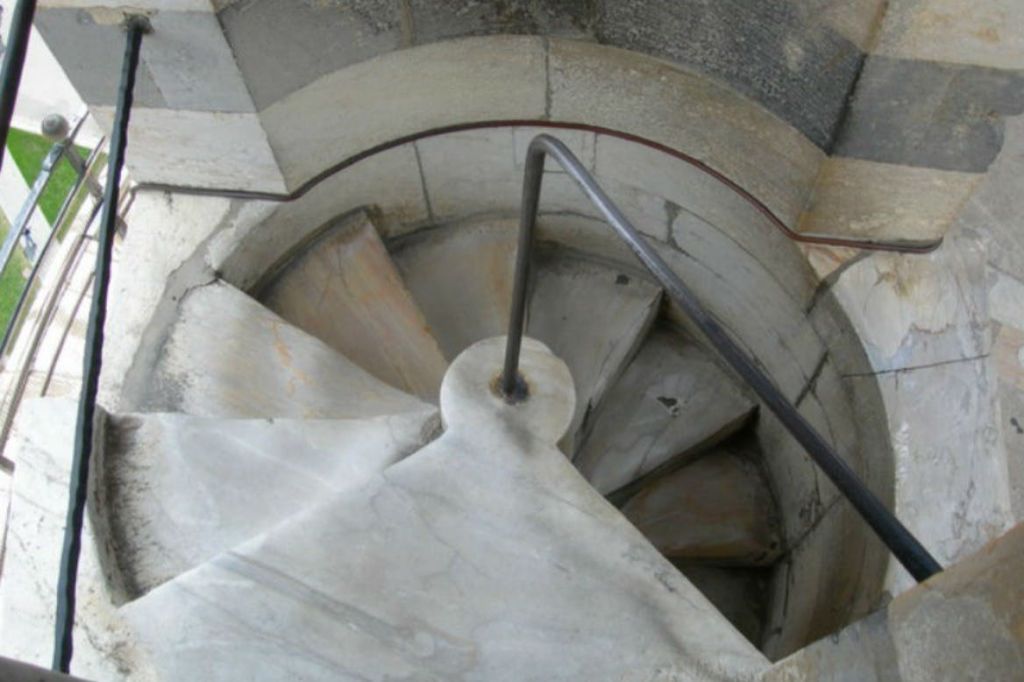 Internal of the Leaning Tower of Pisa