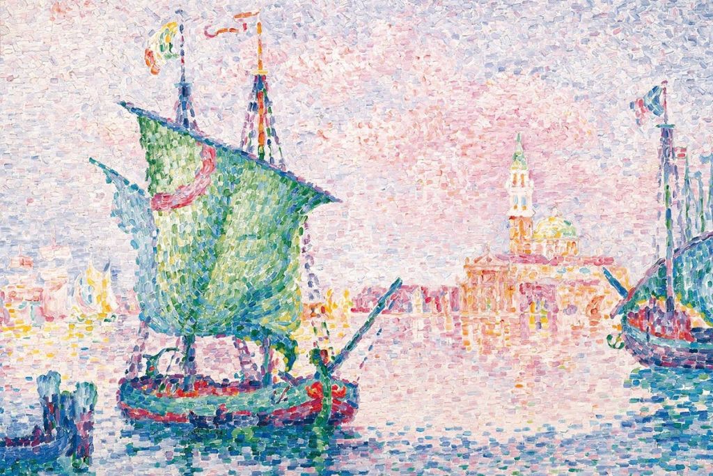 Paul SignacVenedig, die rosa Wolke/Ankerplatz bei der Giudecca, 1909