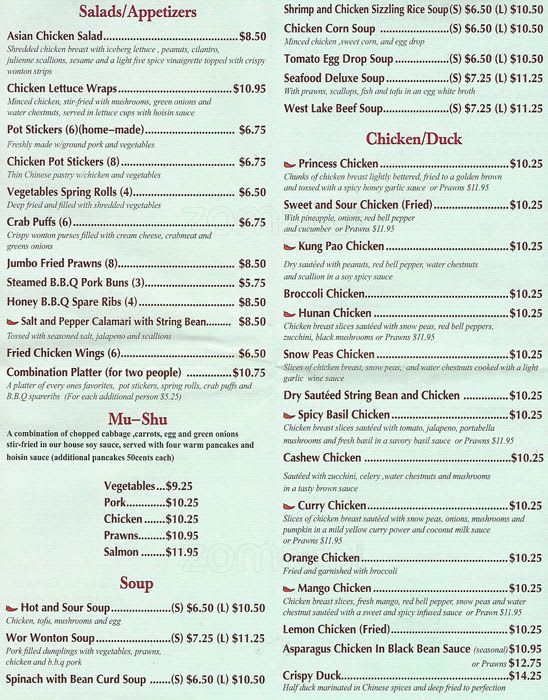 City on sale chopsticks menu