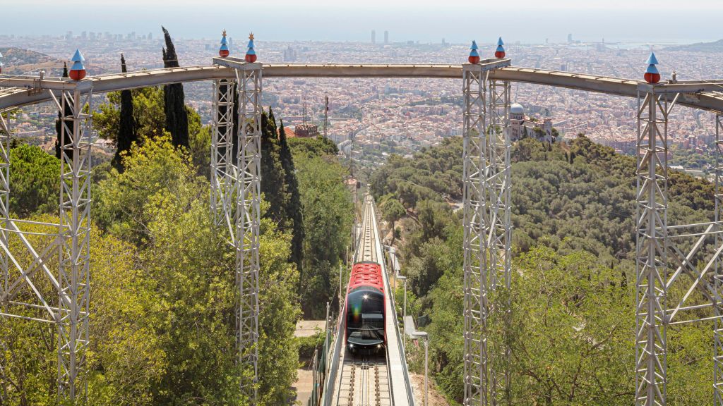 Panoramica desde la estacion superior del Funicular del Tibidabo