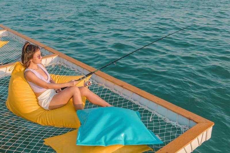 Activity of fishing for squid