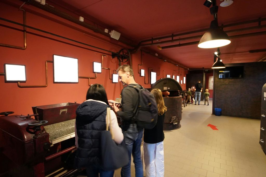 Take a moment to delve into the past and explore the intricate machinery that shaped the art of chocolate-making.