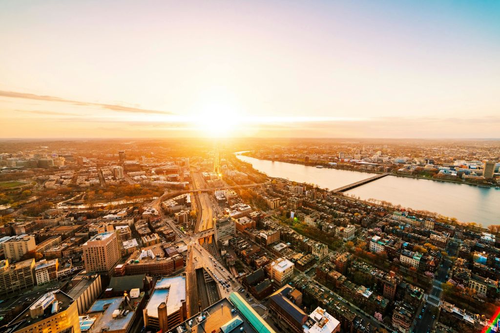 보스턴 일몰 감상 (보스턴 전망)