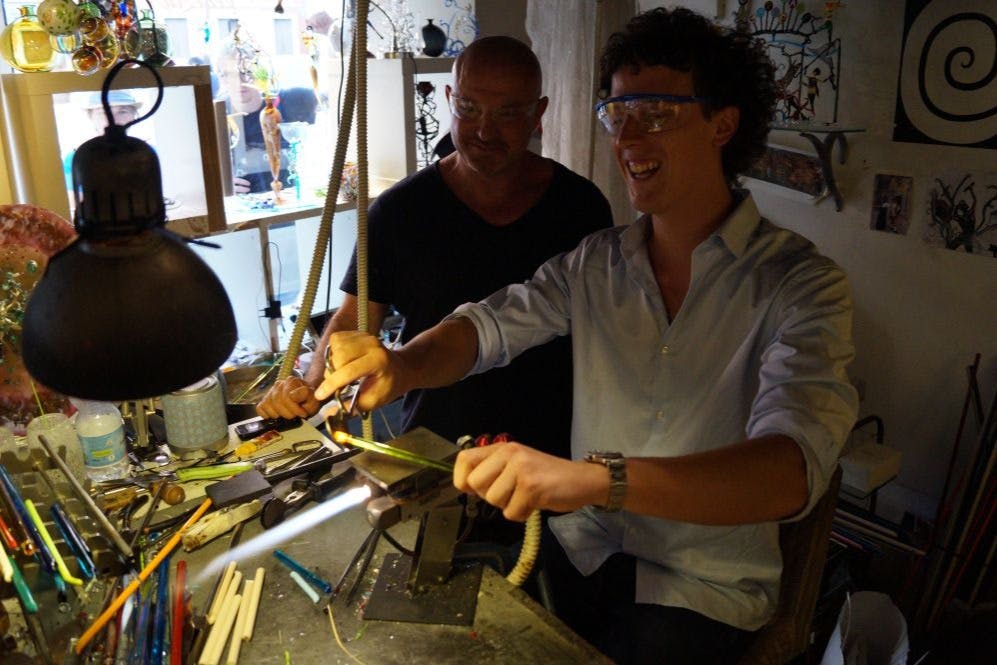 유리 공예 수업