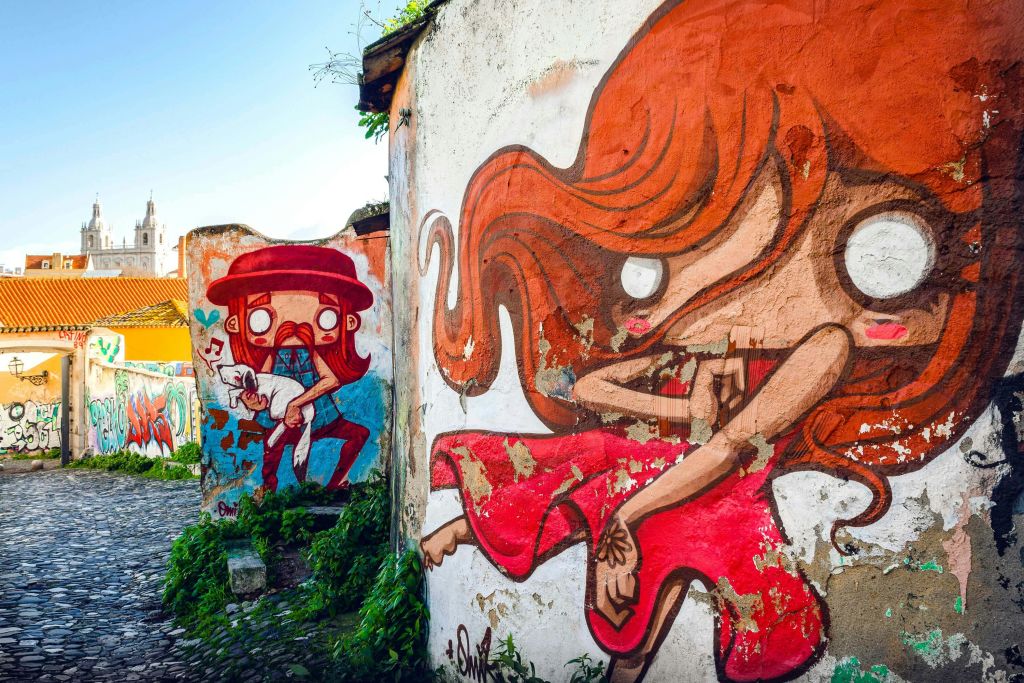 경로를 따라 보이는 전망