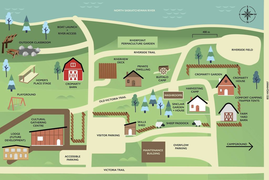 메티스 크로싱 문화 센터 사이트 맵