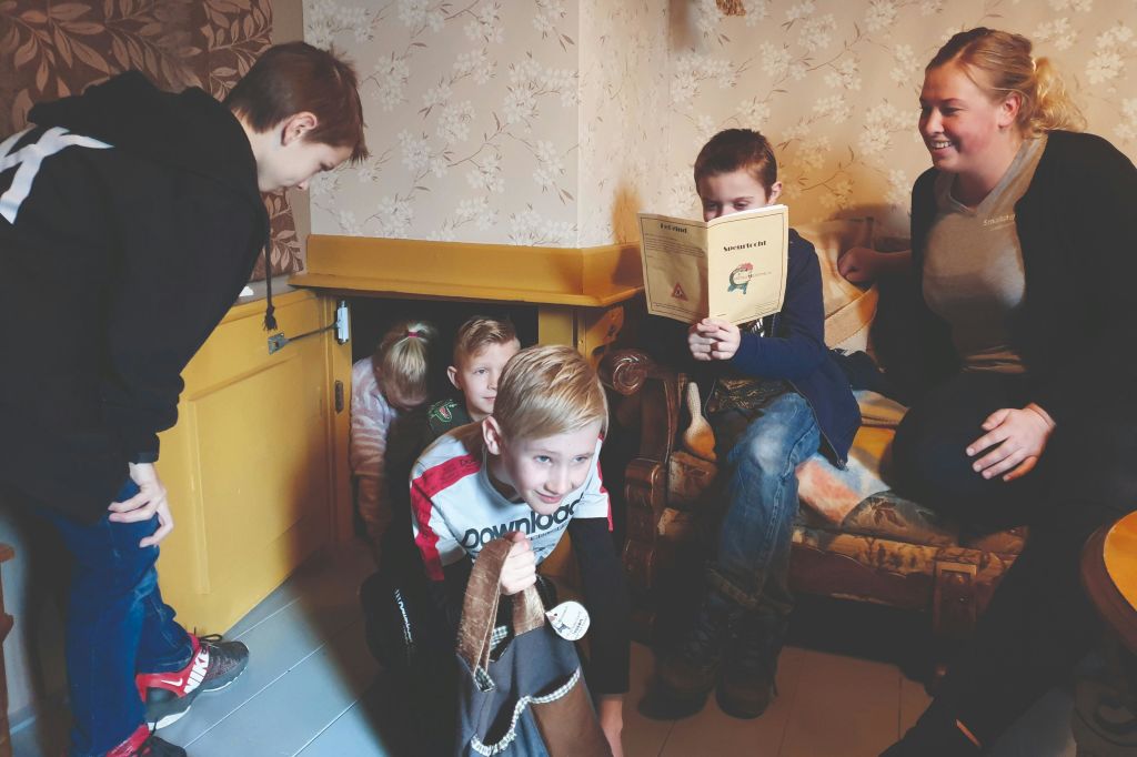 Active do-museum for children with a scavenger hunt escape room concept in the Netherlands, War Museum Medemblik