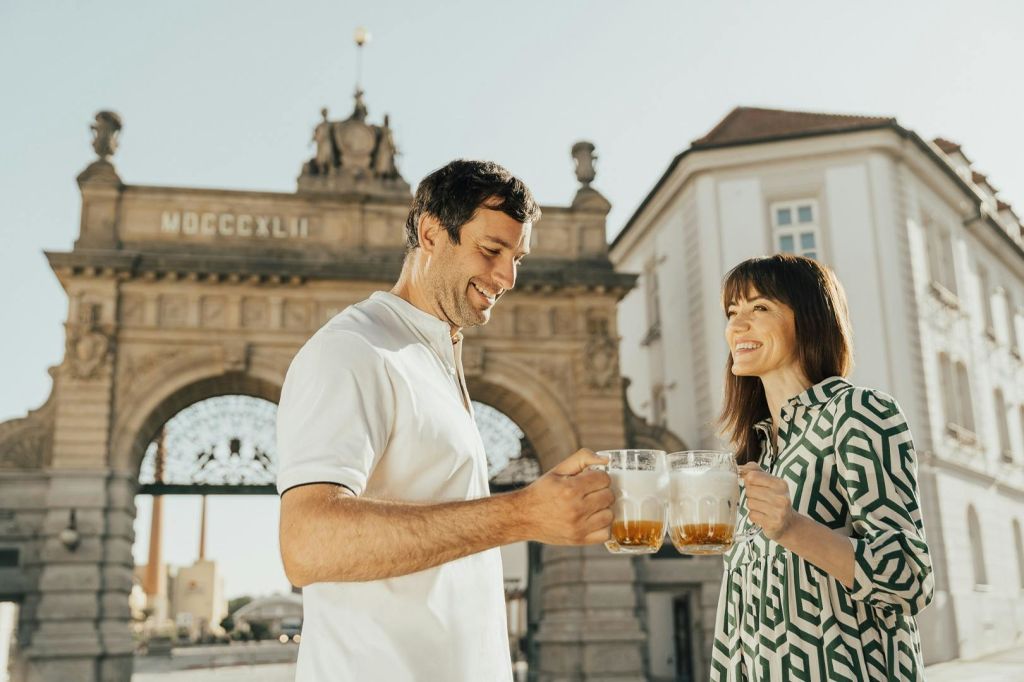 주빌리 필스너 우르켈 양조장의 역사적인 문