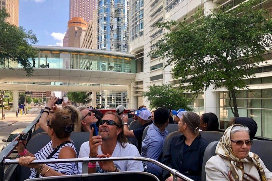 휴스턴: 가이드와 함께하는 오픈탑 더블데커 버스 투어