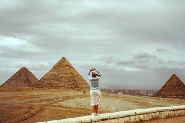 기자 피라미드의 파노라마