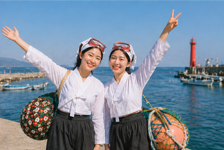 [Busan] Haenyeo Outfit or Fishing with Haenyeo Village Visit