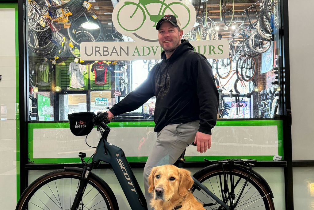 개와 자전거는 행복합니다!