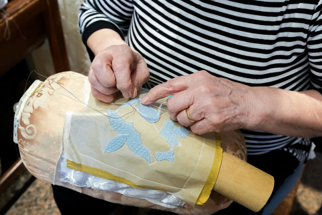 전통 레이스 만들기 체험