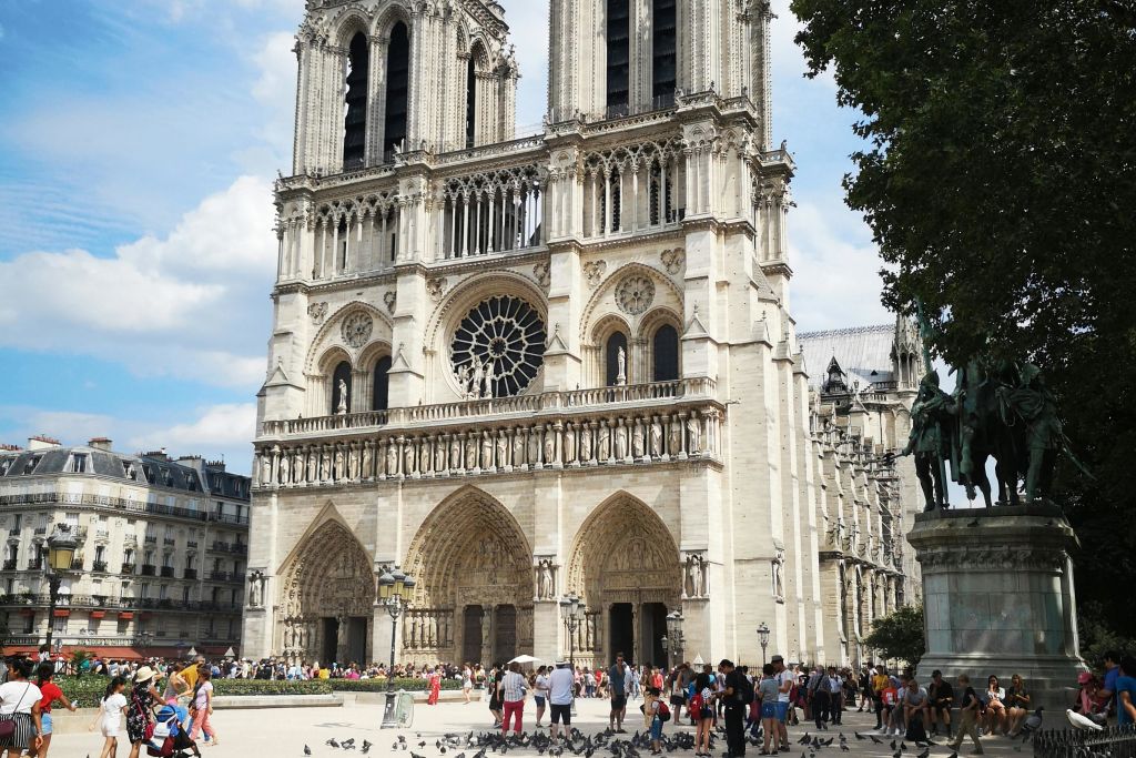 outside Notre Dame