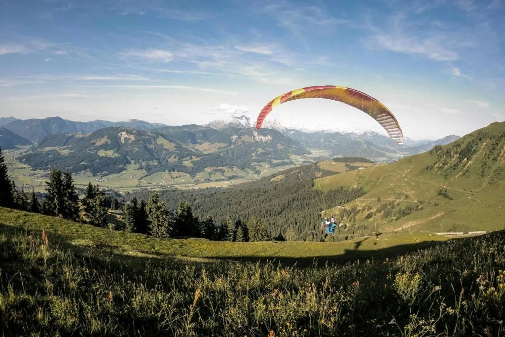 패러글라이드 비행 시작