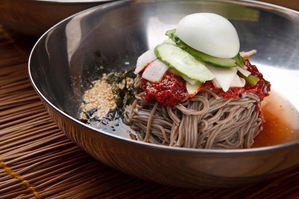 마늘 석갈비 막국수